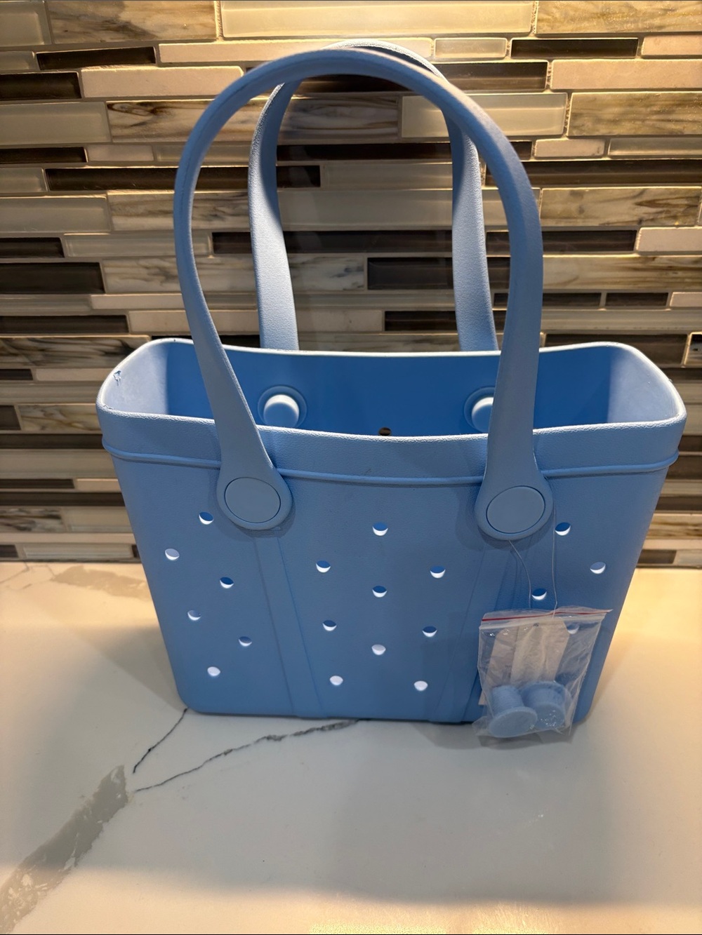 Light Blue Women's utility mini Tote